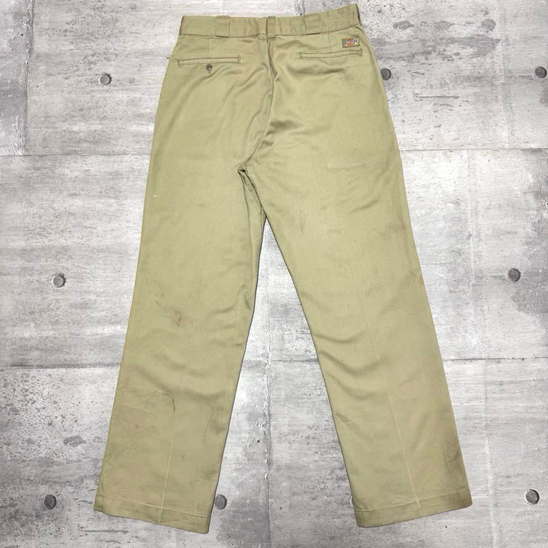 90s USA製 Dickies874 ベージュ チノパン ワークパンツ W34