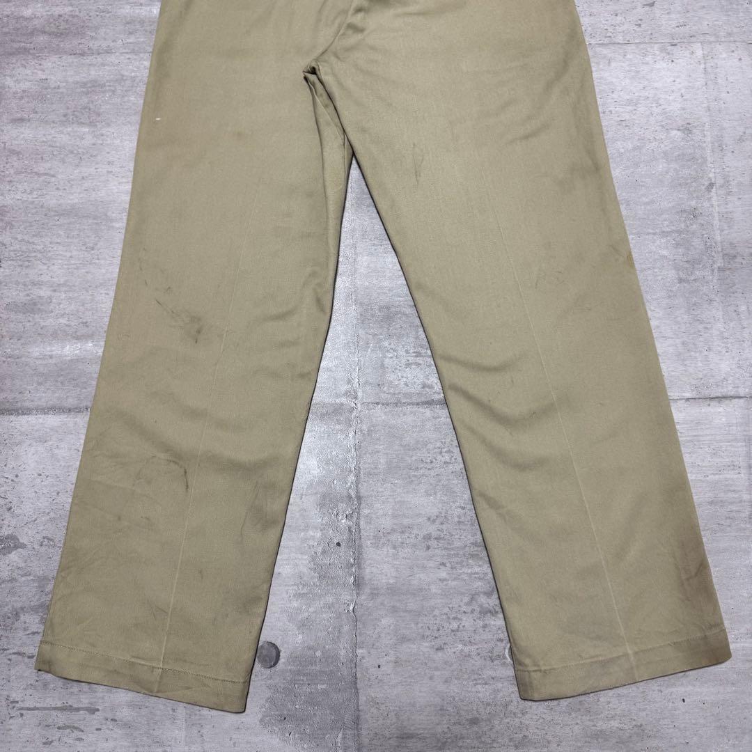 90s USA製 Dickies874 ベージュ チノパン ワークパンツ W34