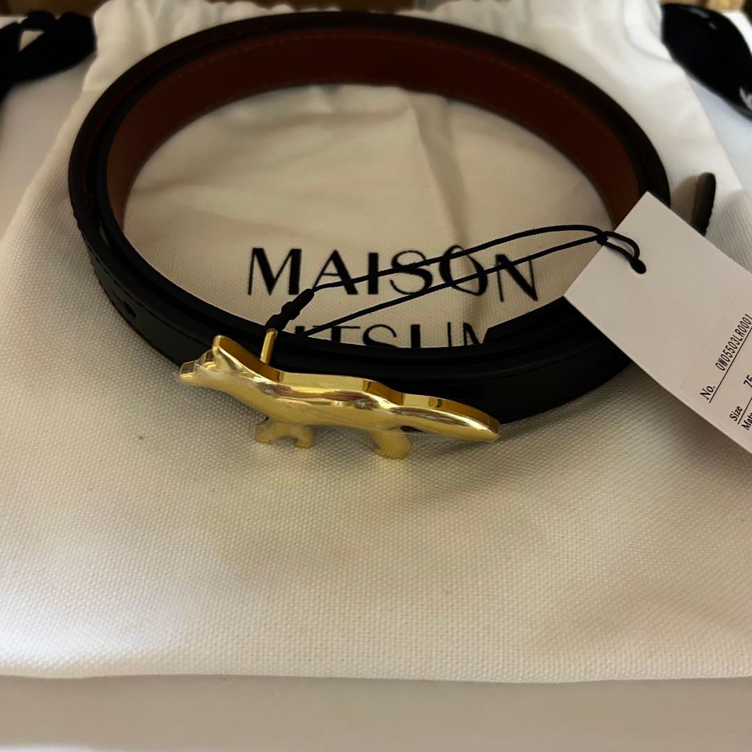 MAISON KITSUNÉ メゾンキツネ ベルト 75 リバーシブル