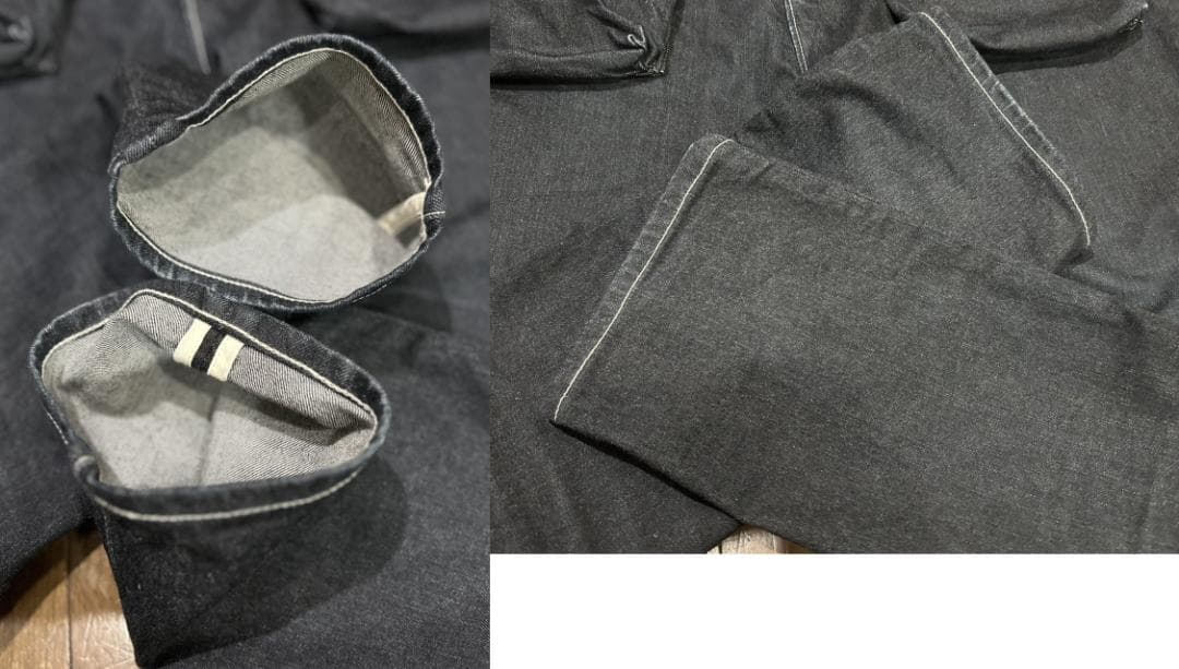 ＊ネイタルデザイン LotG55 フラップ サルエル デニムパンツ W32