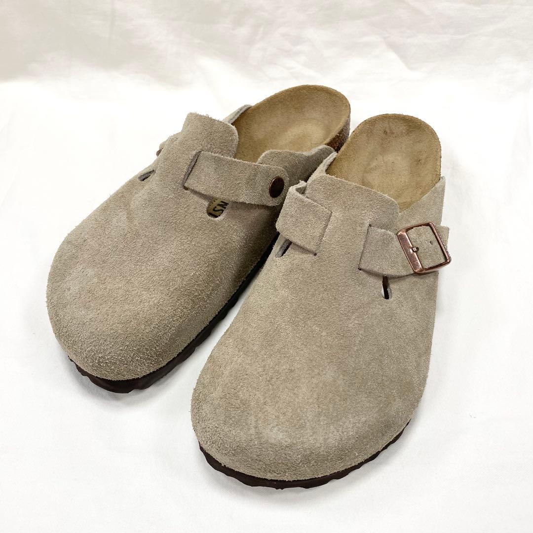 ほぼ未使用✨ BIRKENSTOCK ボストン スエード レザー トープ 38