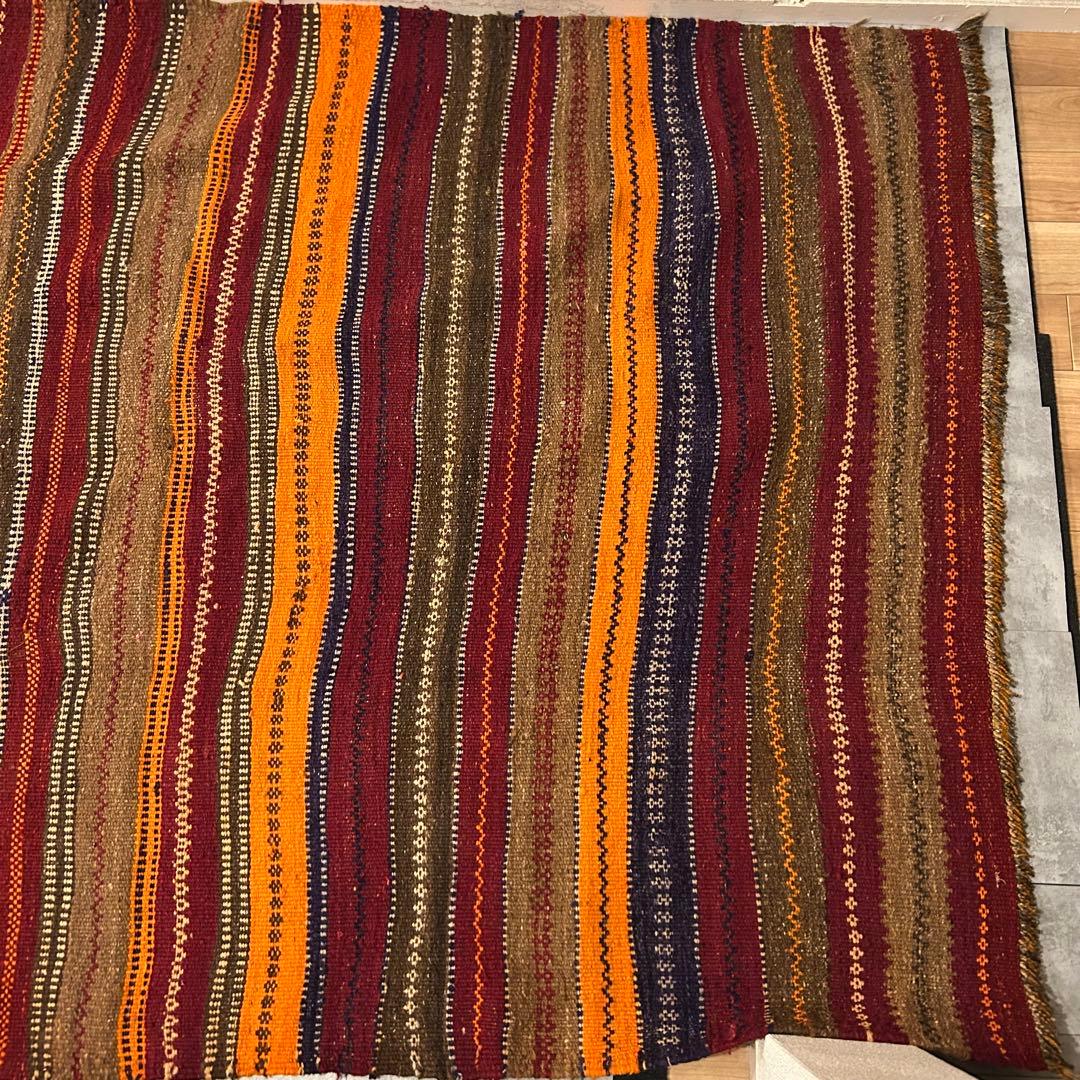 【1980's vintage】291cm × 146cm 大判ビンテージラグ