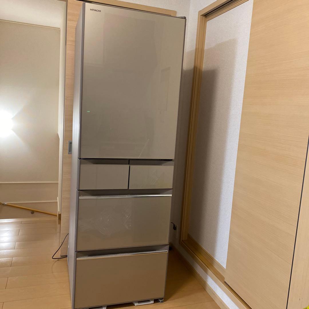 日立冷蔵庫　HITACHI R-HWS47K(XN)型 470L 2019年製