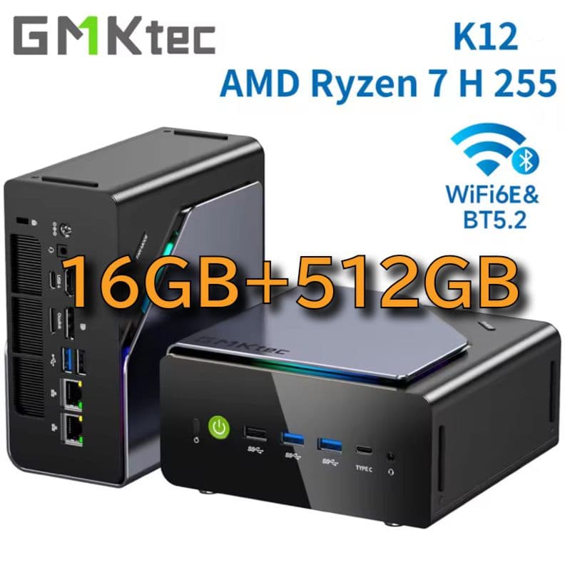 ミニPC GMKtec Nucbox K12 Ryzen 7 16GB 512GB