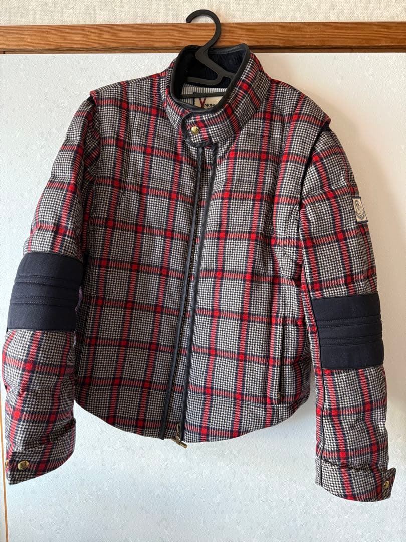 Moncler GAMME BLEUチェック柄 ダウンジャケット　トムブラウン