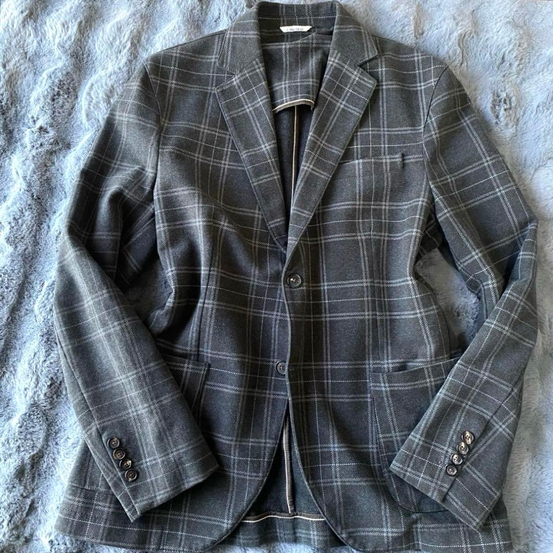 CIRCOLO1901 50サイズ テーラードジャケット チェック グレー XL