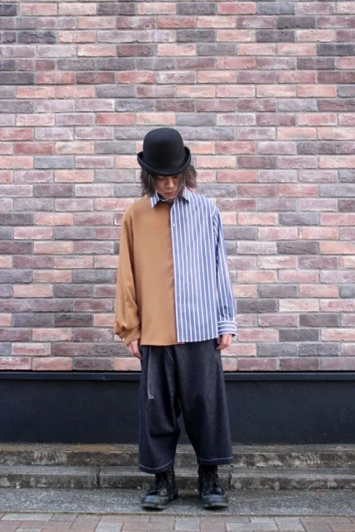 Ground Y ワイドデニムパンツ　ラップパンツ