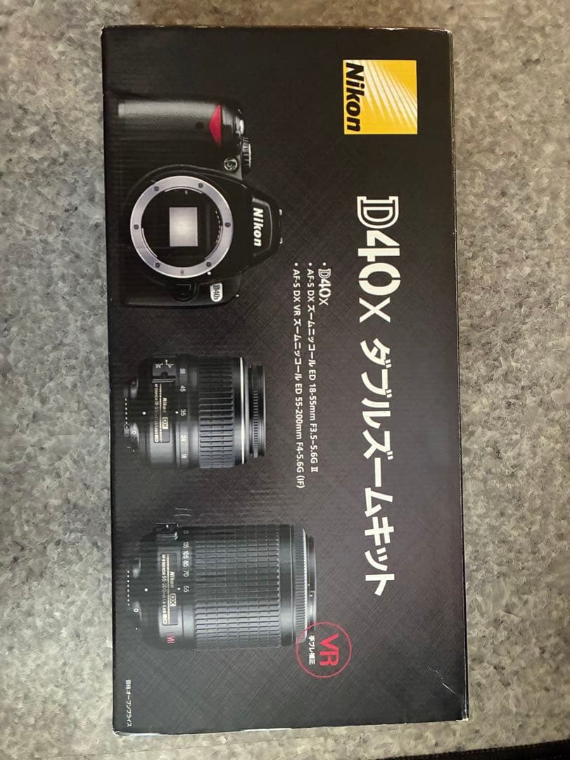 NikonD40Xダブルズームキットフラッシュ内蔵高速連写レンズカバーSDカード