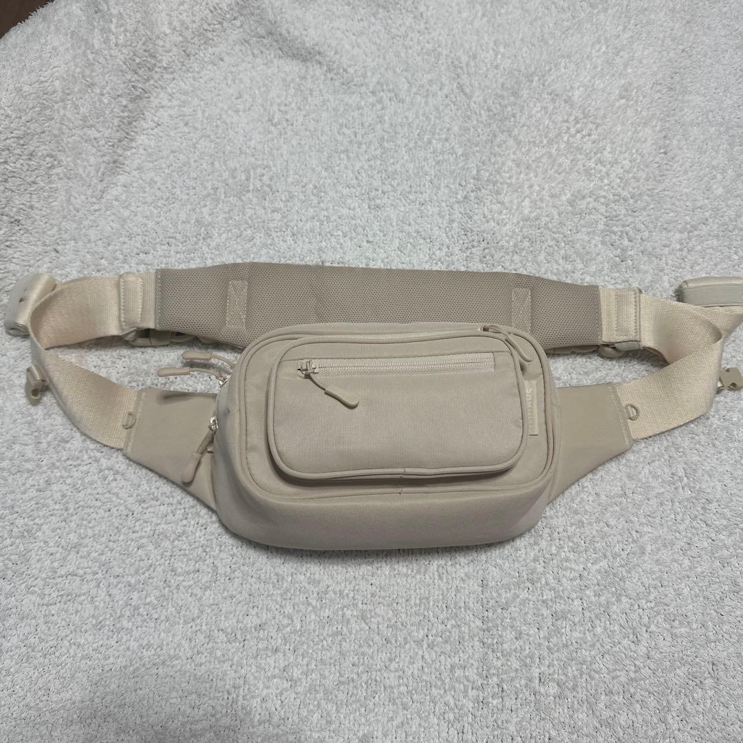 POMUL ナチュラルアイボリー ウエストポーチ