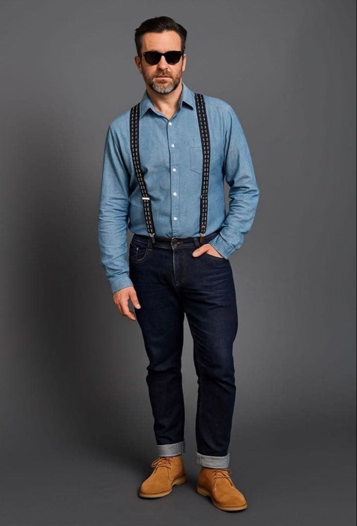 【早い者勝ち】 THURSTON サスペンダー シルバー金具