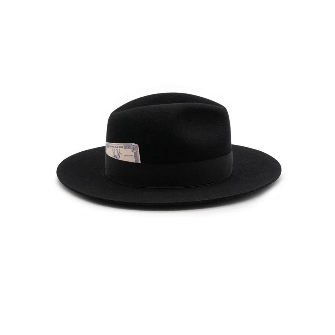 dog&co FRONT-H 黒 ウールハット 38