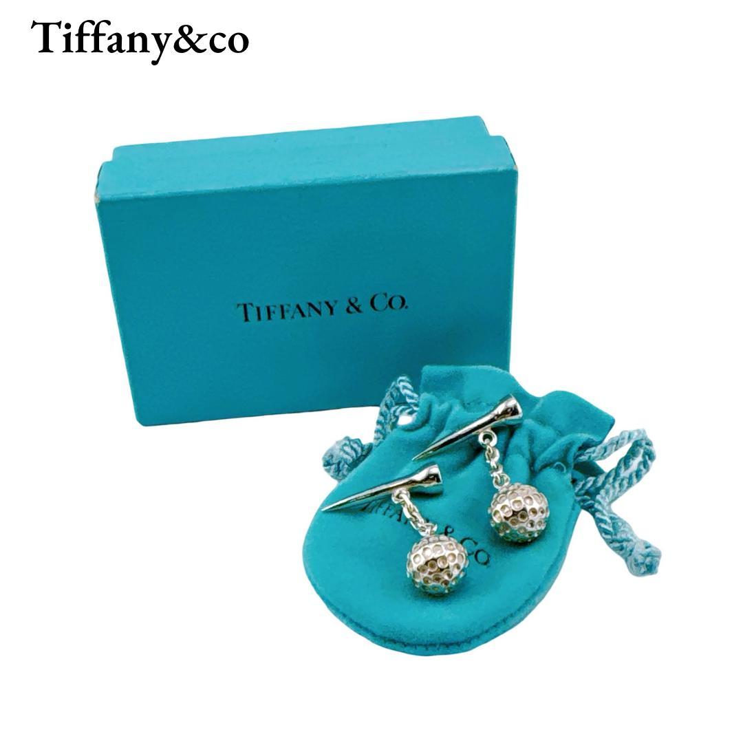 ティファニー ゴルフティー型カフリンクス ボール カフス Sv925 シルバー