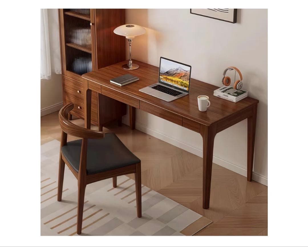 デスク　ブラウン