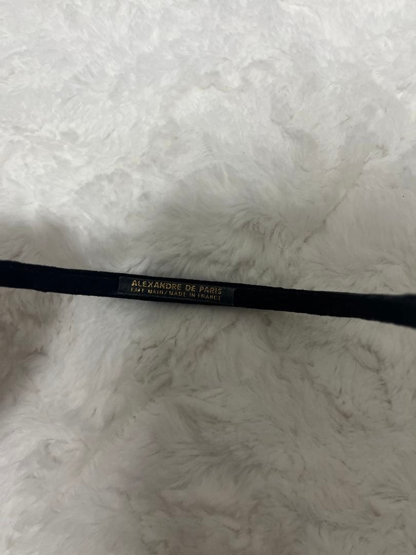 Alexandre de Paris ベロア　ブラック　カチューシャ