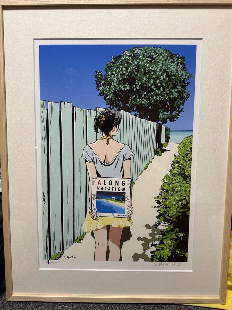 江口寿史版画 「A LONG VACATION」初回通常版300部限定　大滝詠一