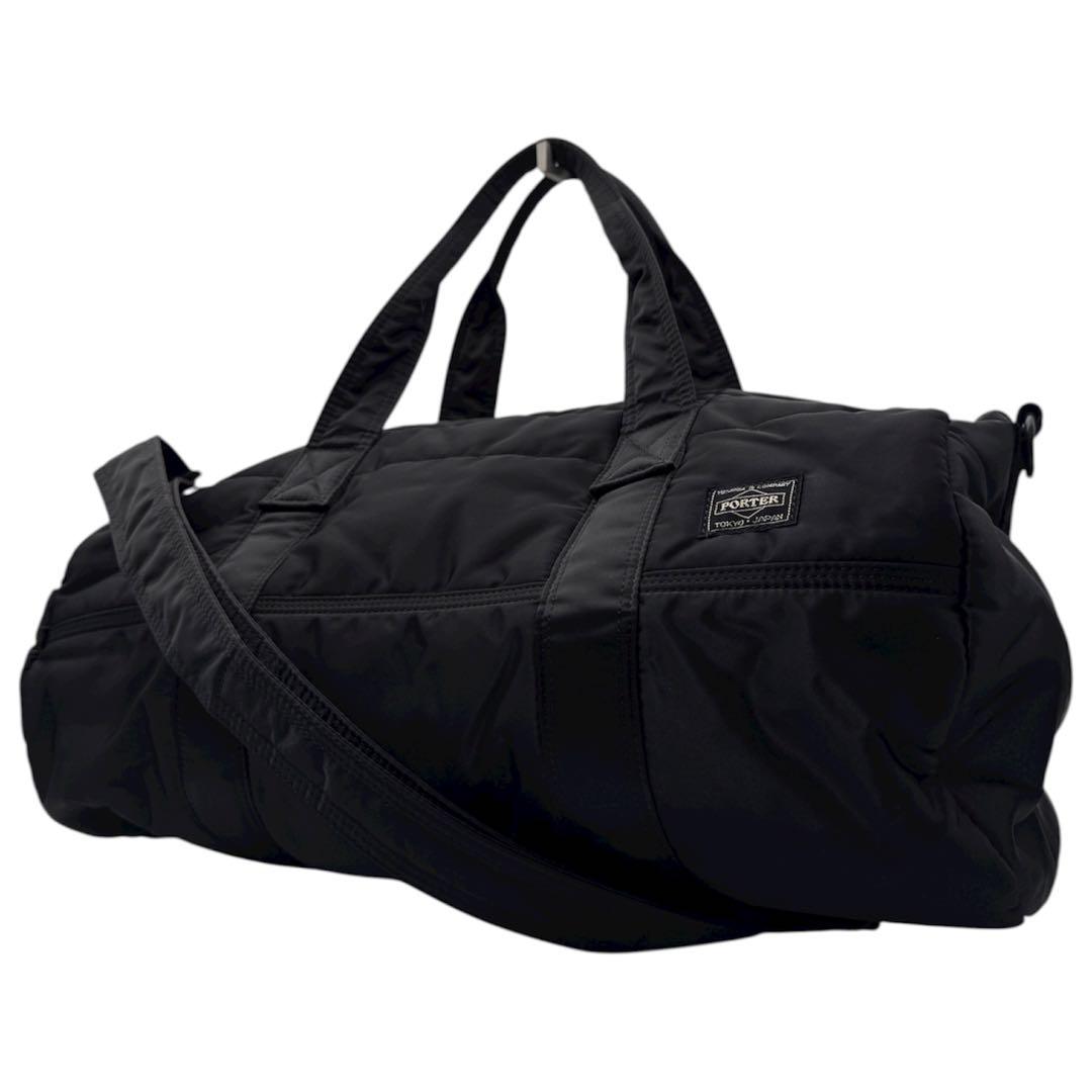 【極美品】 廃盤 ポーター タンカー ボストンバッグ M 2way ブラック 黒