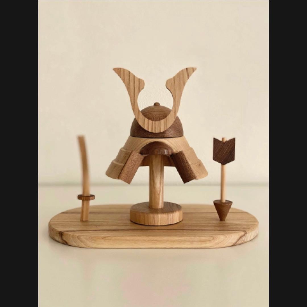 木製かぶとセット