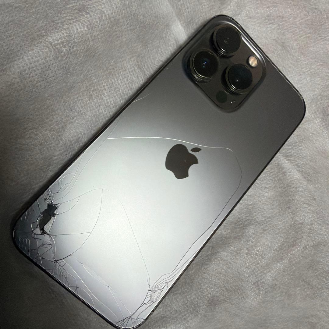 iPhone 13 Pro 256GB 背面/画面割れlightning充電不可