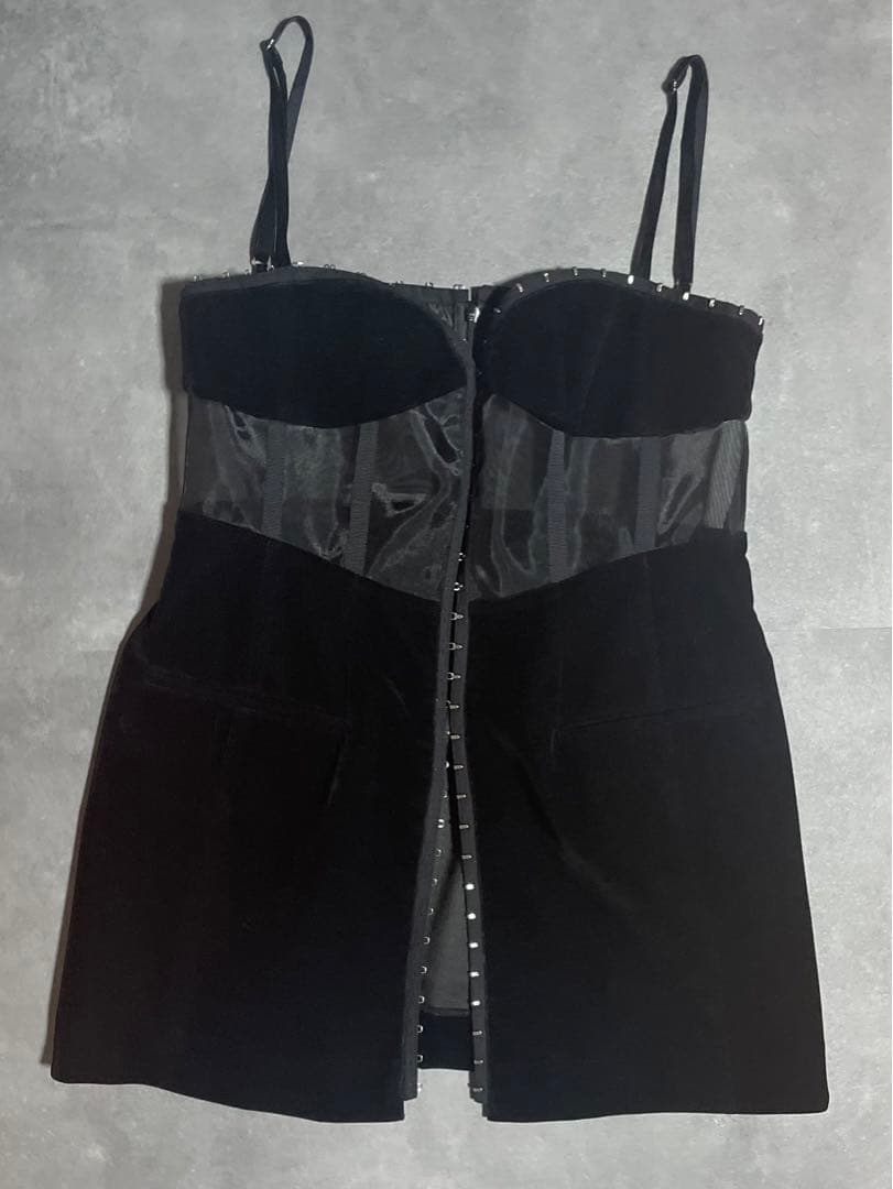 【mmm】Velvet Tunic Bustier