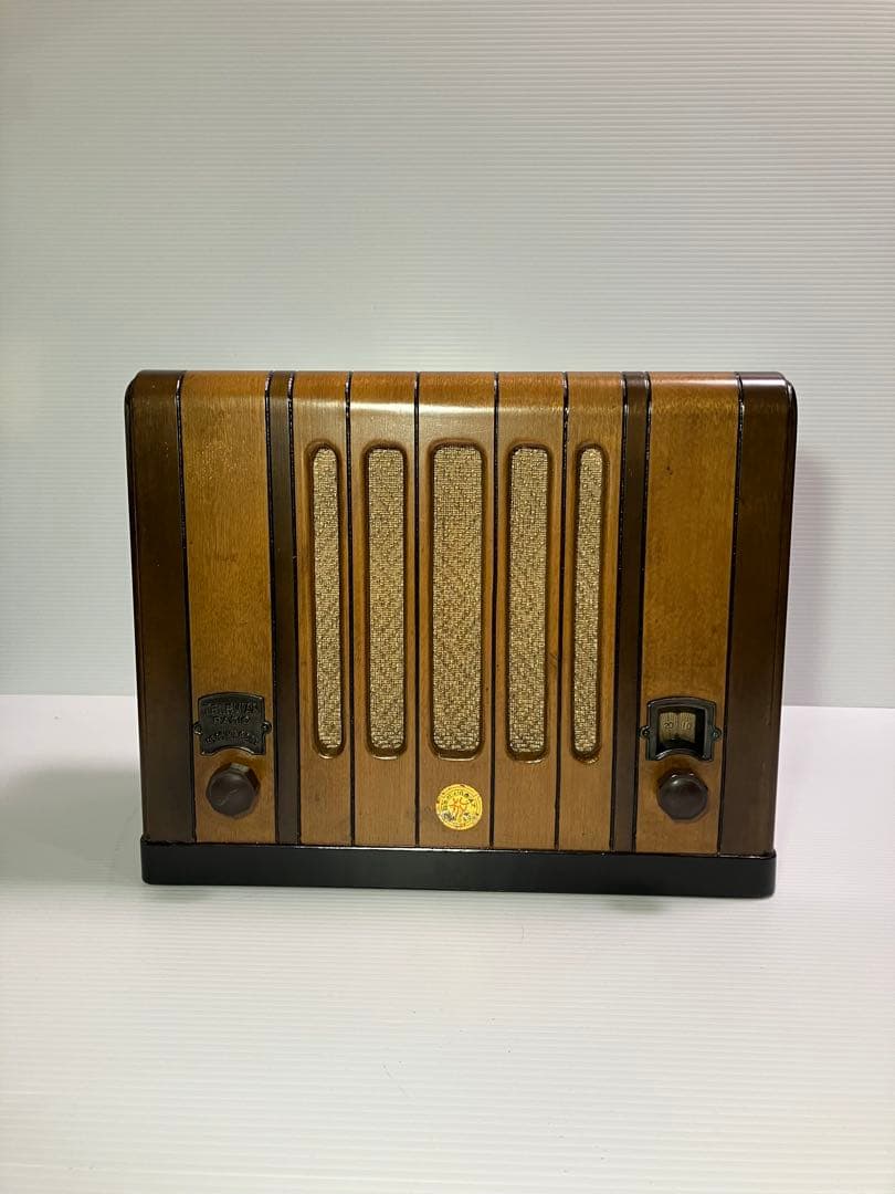 真空管ラジオ　4球ST管　完動品　　　　　　　　　　　　不良部品古い部品交換済み