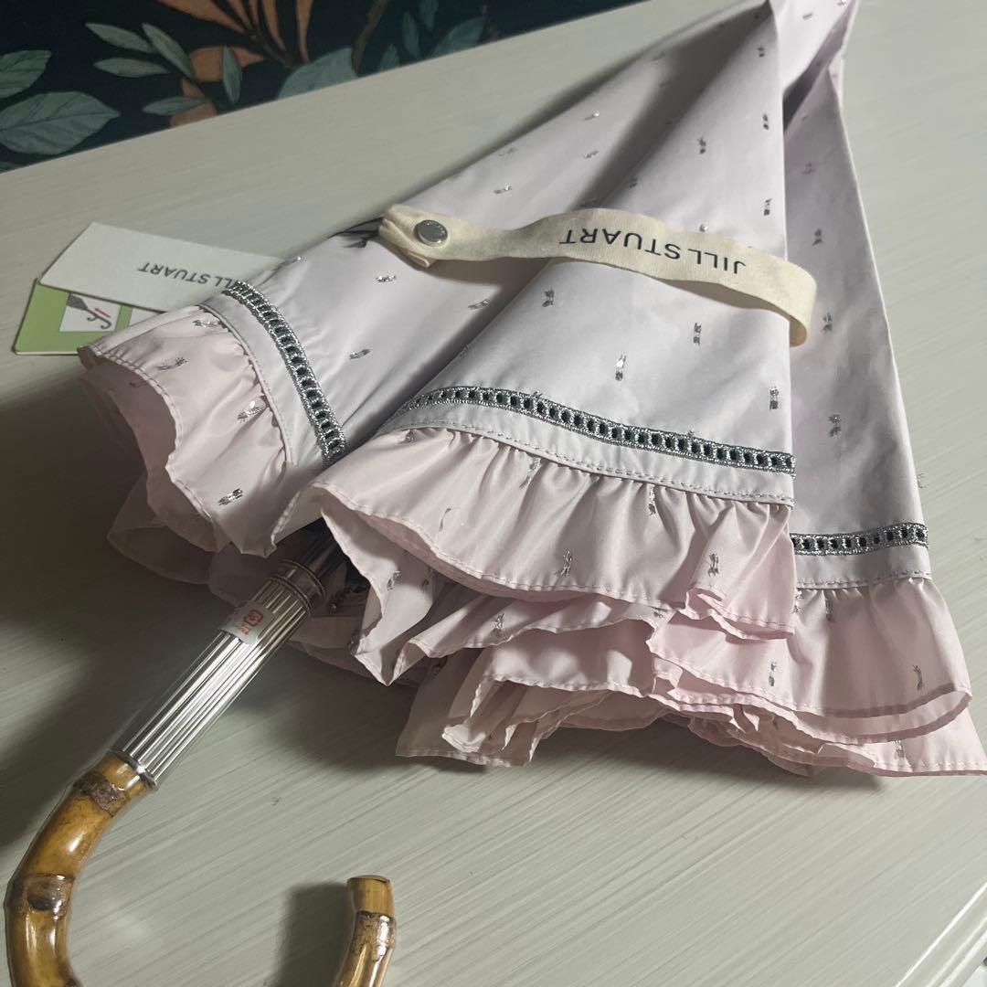 ジルスチュアート 晴雨兼用傘 ピンク 長傘 一番人気　 エコメリカル指定