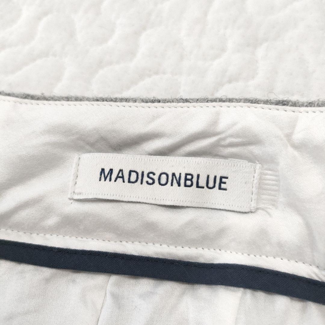 美品✨マディソンブルー　ウール100％フレアパンツ　ハイウエスト　グレー　00