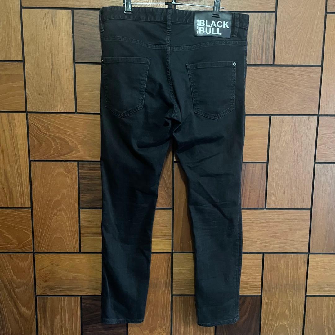 Dsquared2 BLACK BULL ブラック ストレッチ デニム 50