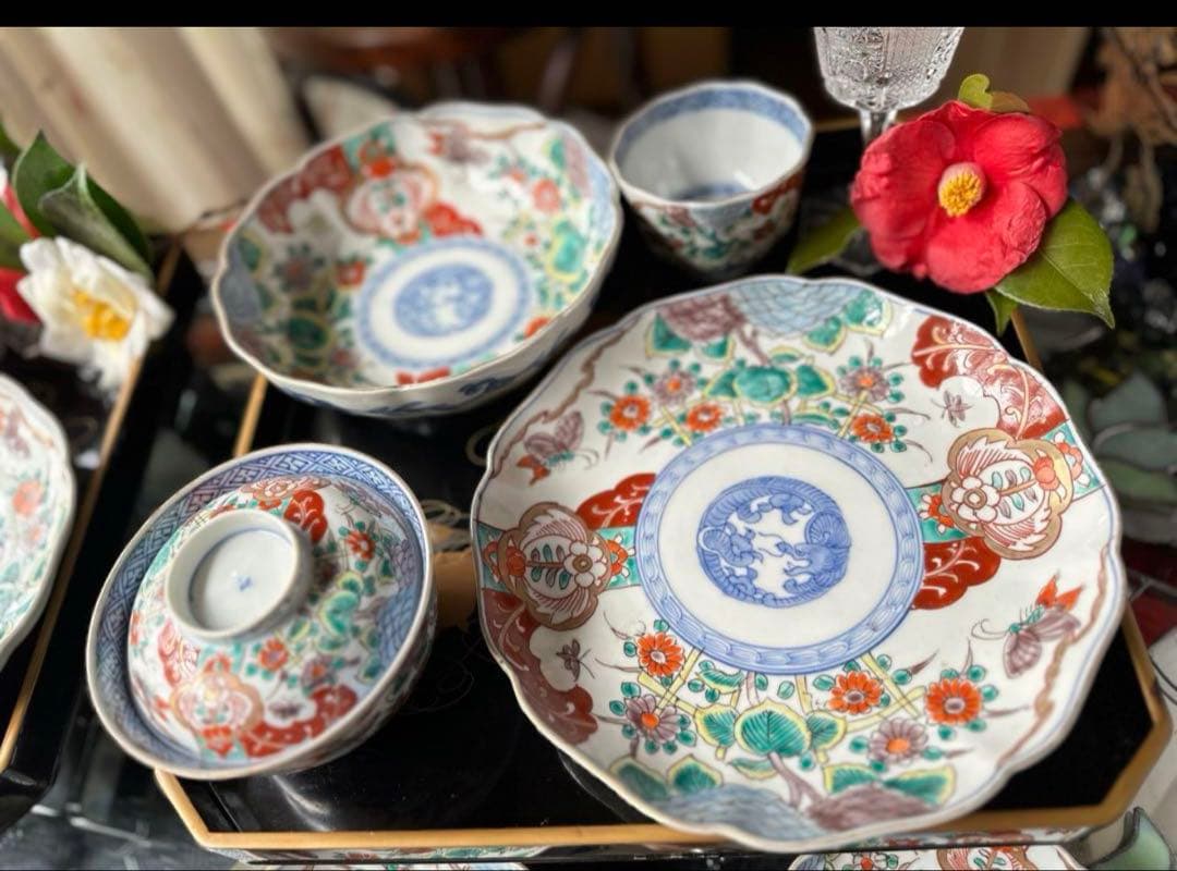 祝ジャングリアお値下げ‼️いいとこどり伊万里Dragon❌あじさい大皿と膾皿