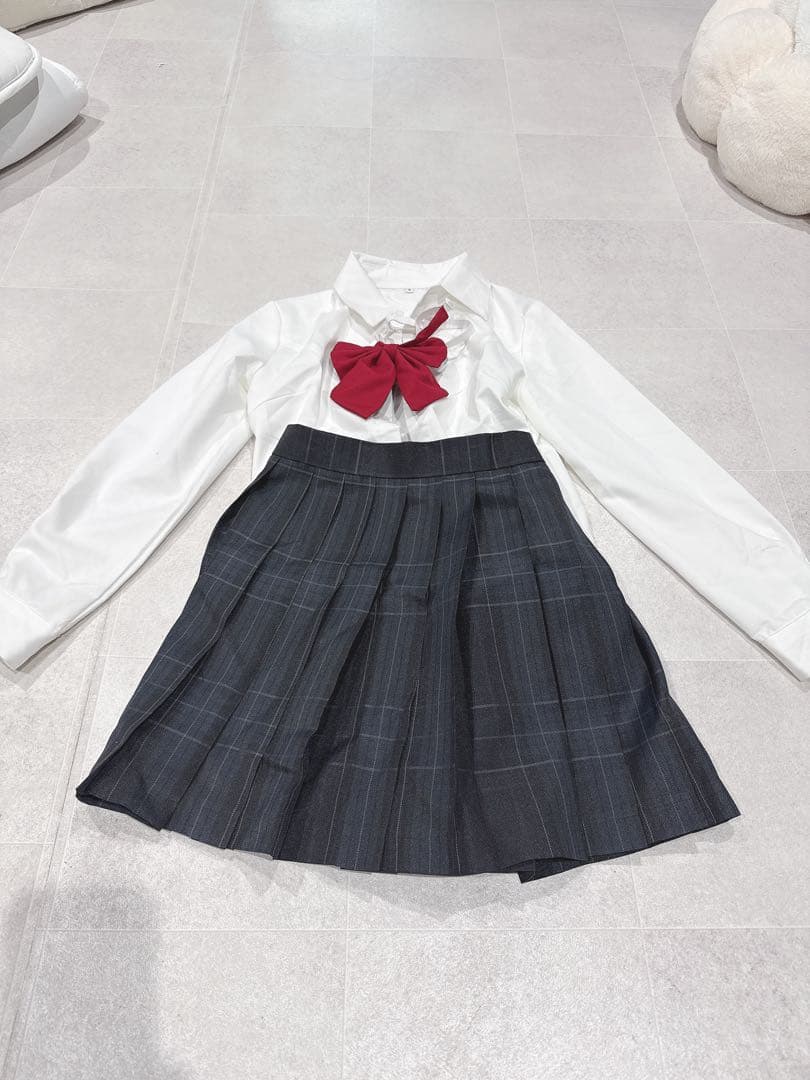 制服スタイル シャツとスカート セット