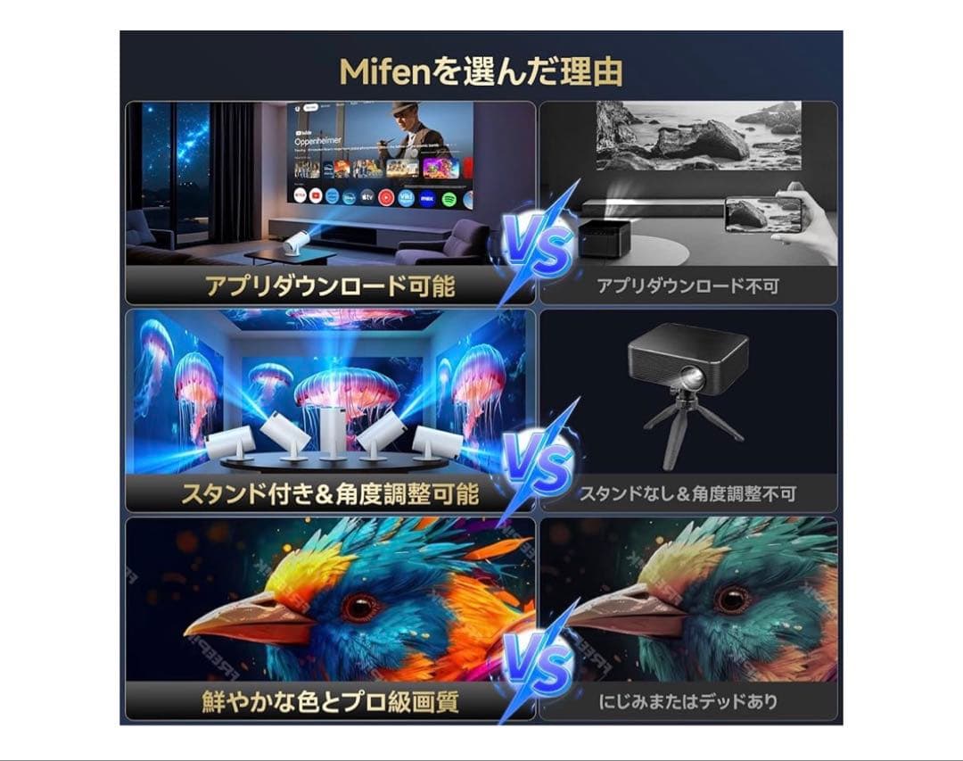 Mifen 4Kプロジェクター 本体