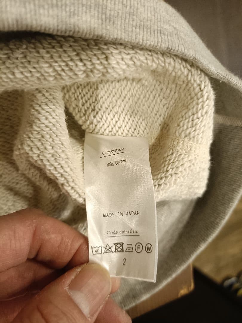 A.PRESSE 　22ss Sweat Shirt [GRAY] サイズ2