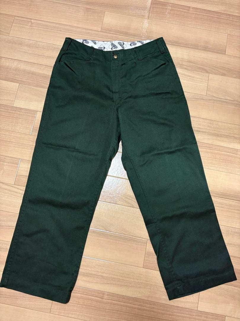 USA製 90s BEN DAVIS フリスコパンツ グリーン サイズ34