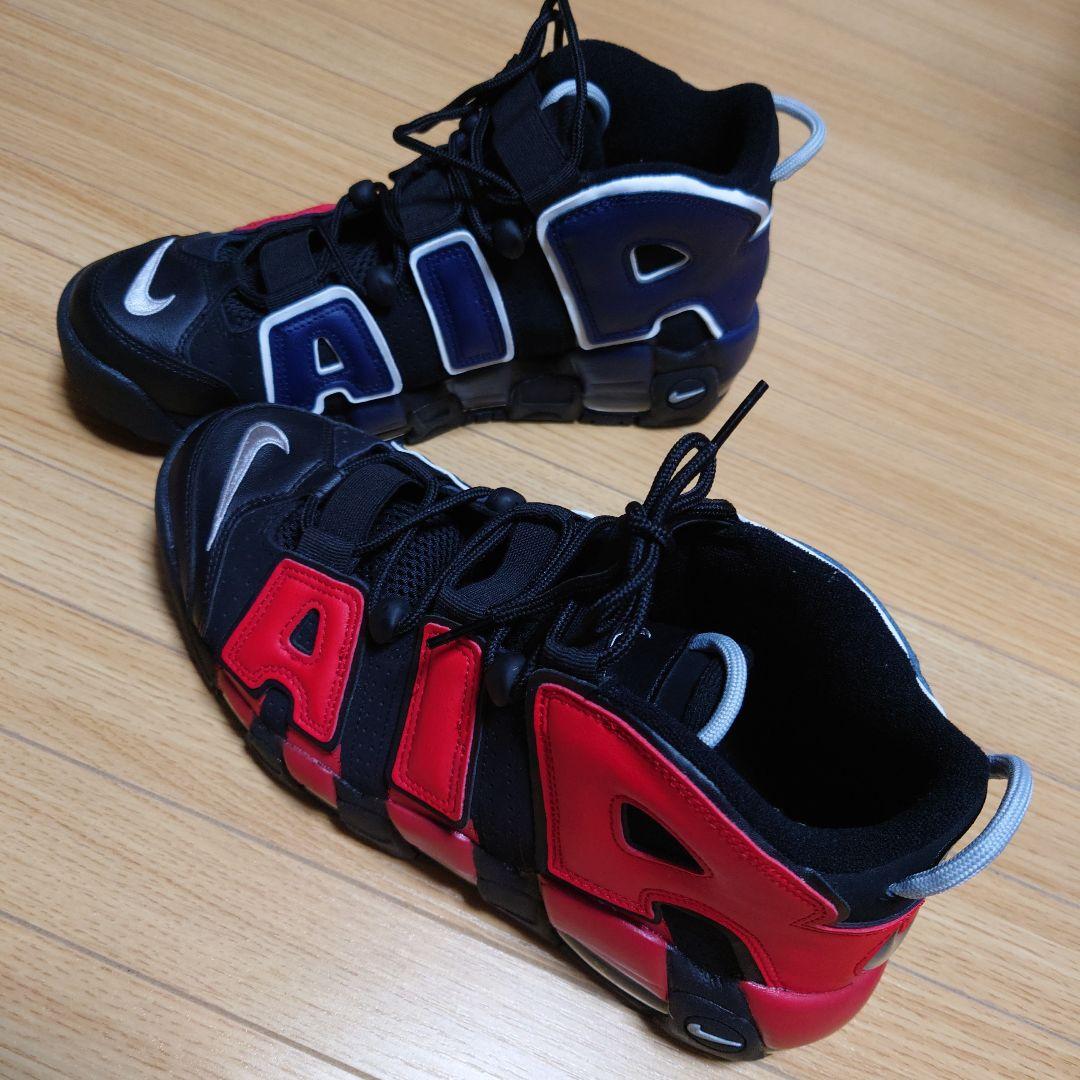 Nike モアアップテンポ　US 9.5 黒/赤/青　ナイキ公式購入　未使用