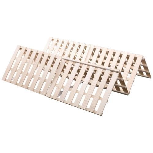 すのこベッド 折りたたみ 天然桐 四つ折り ベッドフレーム 木製 ダブル 4折桐