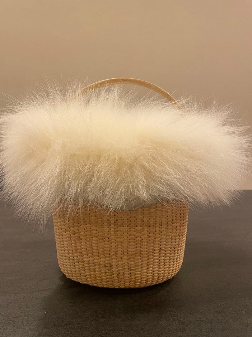 ナンタケットバスケット　Dカン付き　天然素材かごバッグ