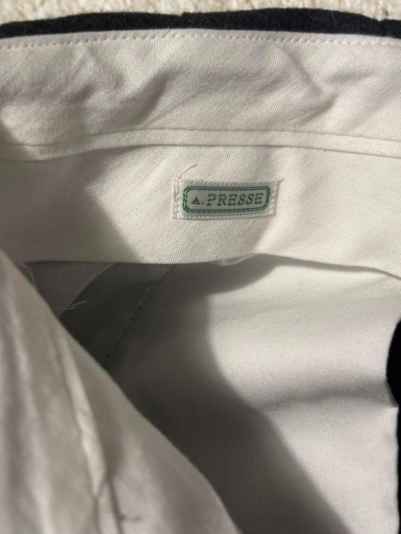 スーツ A.PRESSE wool Wide Tapered Trousers