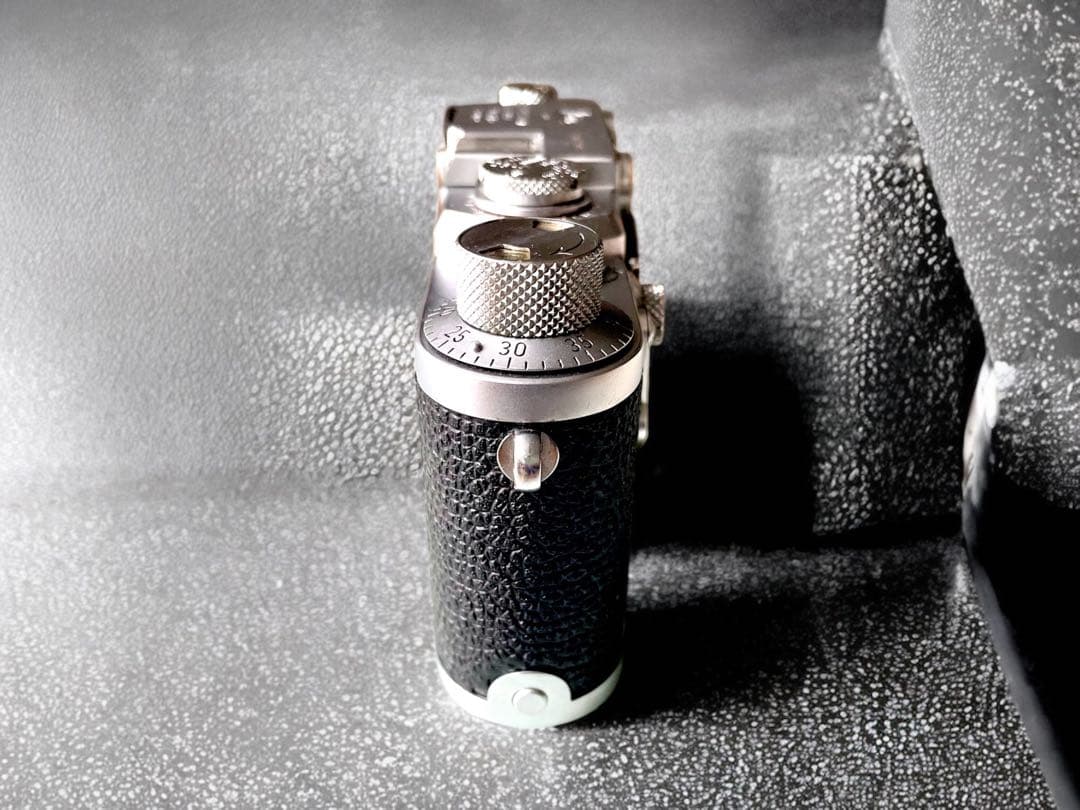 【OH済】Leica IIIf バルナックライカ セルフ付＋純正革ケース付