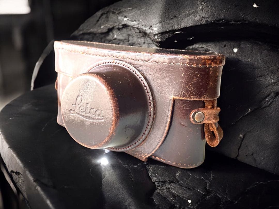 【OH済】Leica IIIf バルナックライカ セルフ付＋純正革ケース付