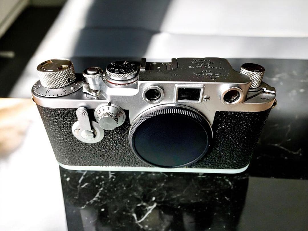 【OH済】Leica IIIf バルナックライカ セルフ付＋純正革ケース付
