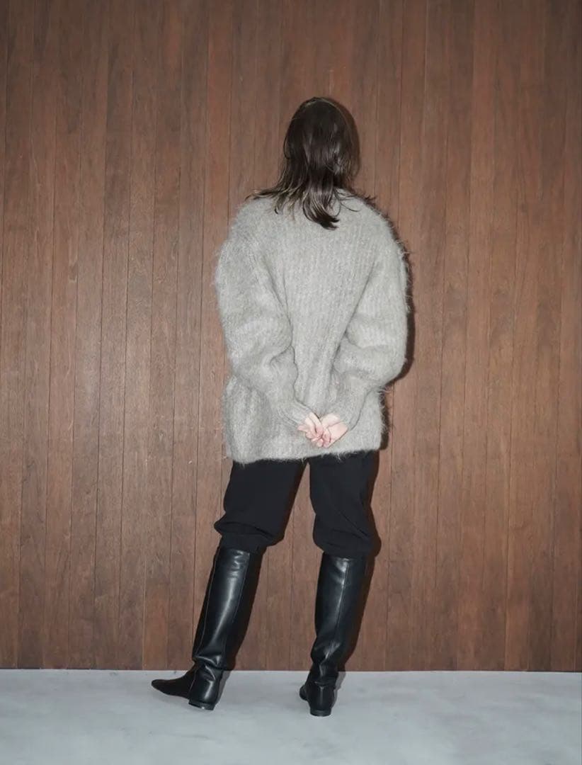 【新品未使用】CLANE クラネ　モヘアシャギーカーディガン