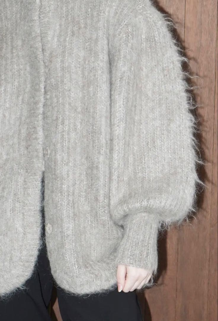 【新品未使用】CLANE クラネ　モヘアシャギーカーディガン