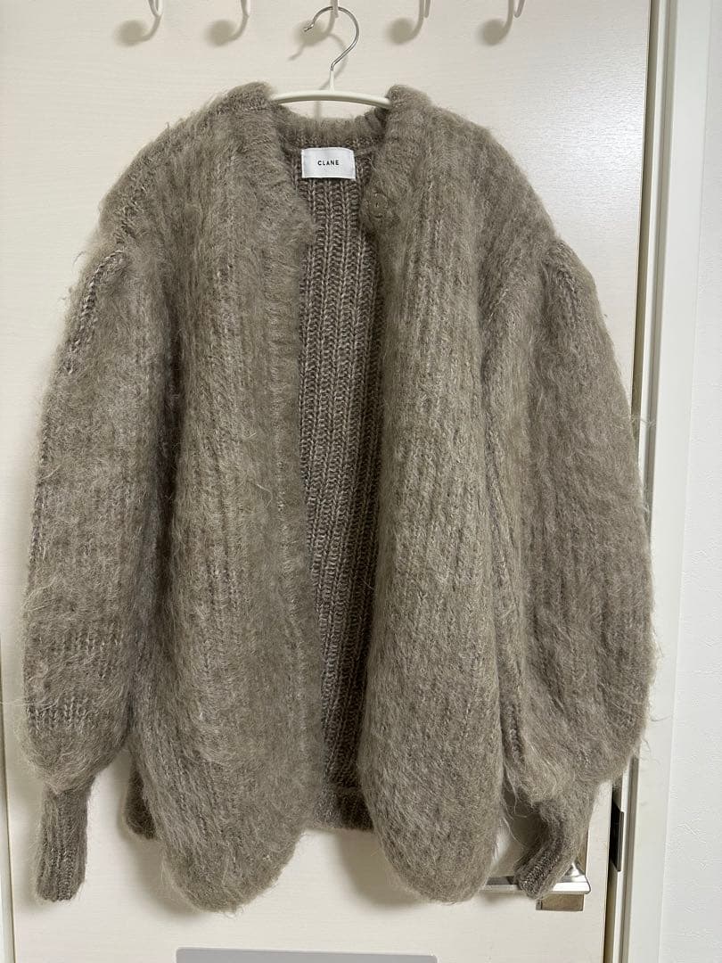 【新品未使用】CLANE クラネ　モヘアシャギーカーディガン