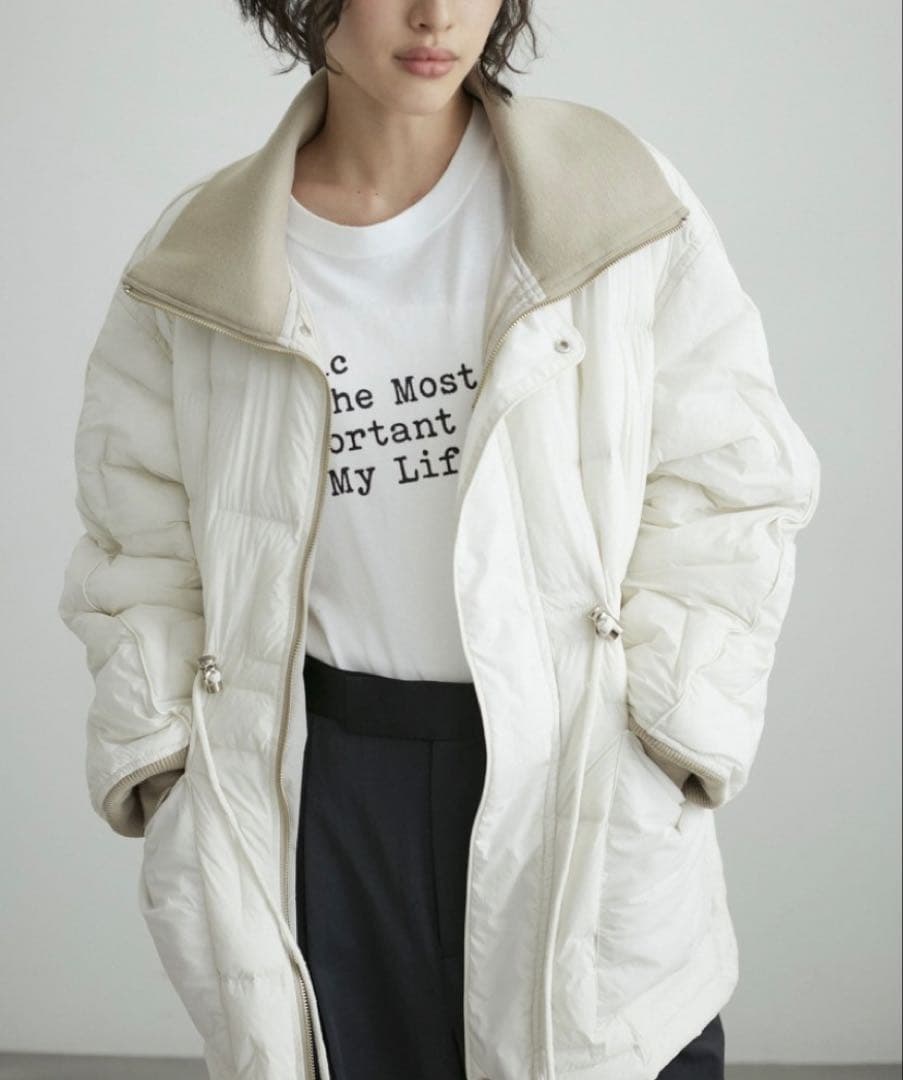 アダムエロペ ドロストキルティングブルゾン キナリ