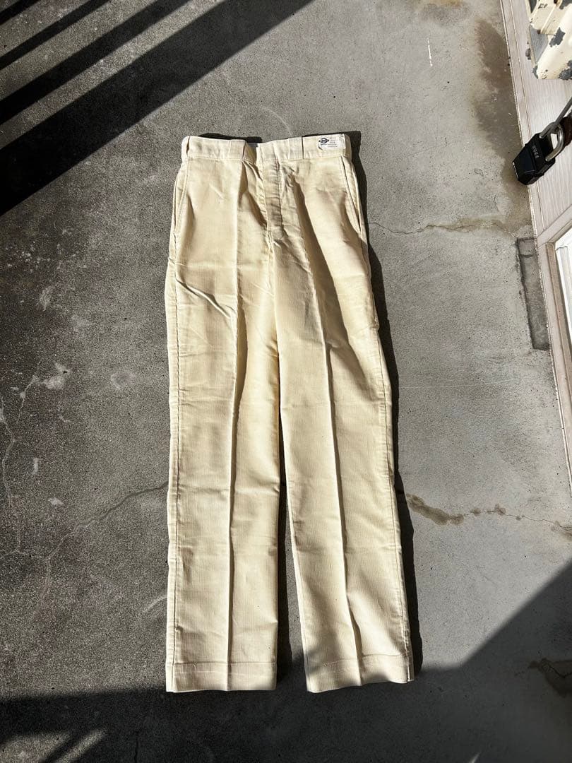 70sディッキーズ コーデュロイ チビタグ usa製　デットストック