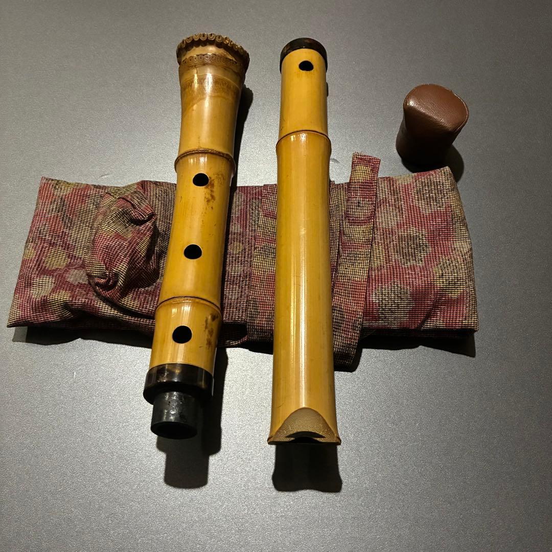 都山流1尺８寸在銘(一真)尺八