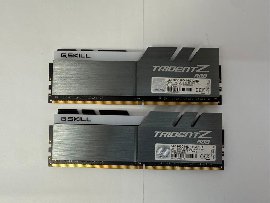 G.SKILL RGB メモリー　DDR4-3200 8GB2枚セット合16GB
