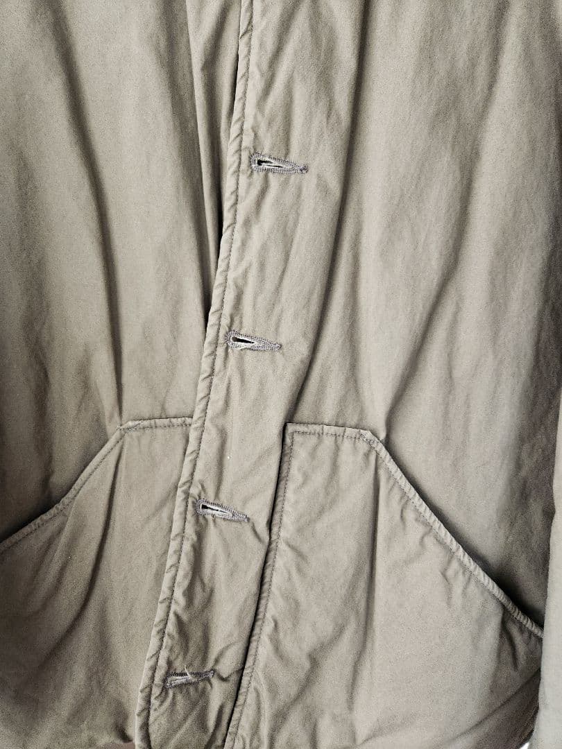 orSlow オアスロウ　コットン　シェルジャケット　ノーカラー　ダウン