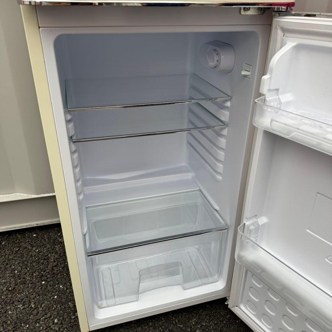 524★2022年製★アイリスオーヤマ　冷蔵庫　レトロ風