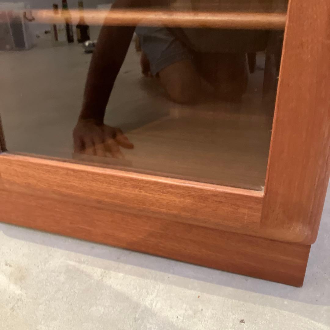 希少 ジャパンヴィンテージ 日田工芸 キャビネット 飾り棚 本棚 食器棚 チーク