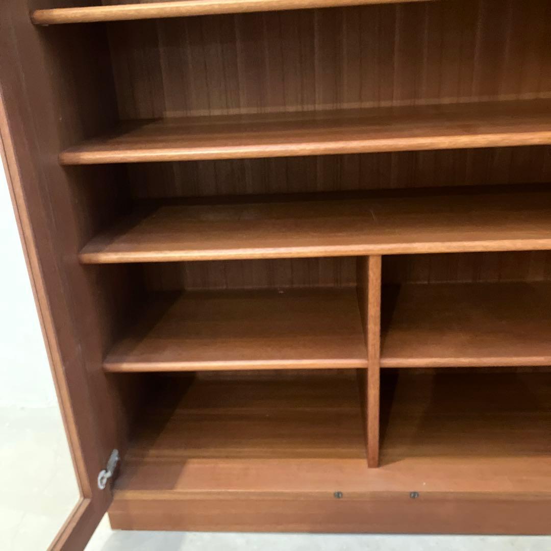 希少 ジャパンヴィンテージ 日田工芸 キャビネット 飾り棚 本棚 食器棚 チーク